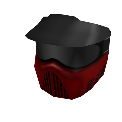 Red Paintball Mask