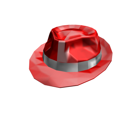 Red Sparkle Time Fedora