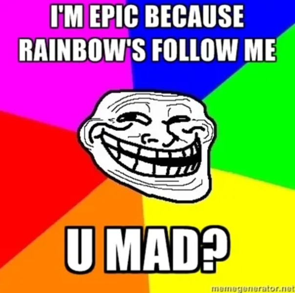 RainBOW TROLLFACE!!!!