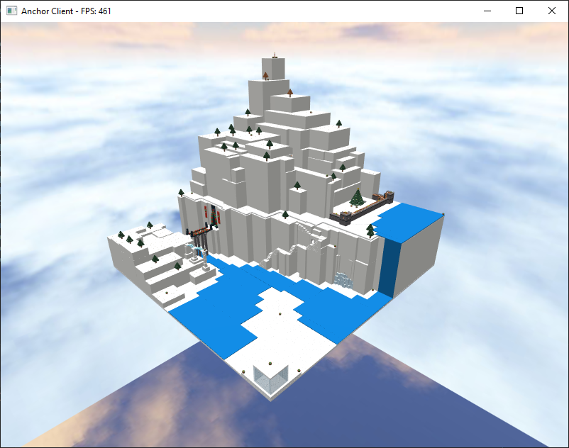 Snowy world in Anchor